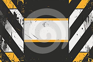 A black and white background with a white frame and a black square in the middle