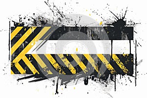 A black and white background with a white frame and a black square in the middle