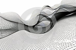 Black and white background in the style of infinity nets. Abstract image