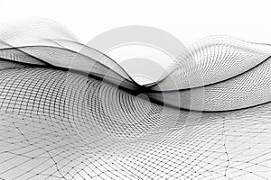 Black and white background in the style of infinity nets. Abstract image