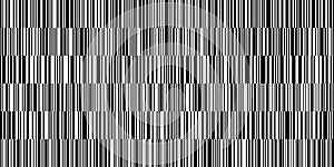 Black and white barcode strips pattern form abstract linear vector background
