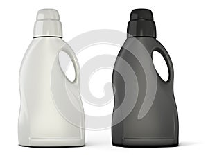Black and white bottle template for detergent
