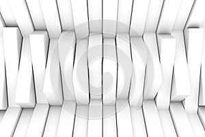 Black and white boxes abstract background 3D