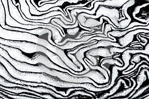 Black and white brain like texture abstract pattern background