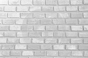 Black and white brick wall texture background or wallpaper abstract paint to flooring and homework.