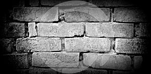 Black And White Bricks Pattern For Texture Background .Brick Pattern Wall Use For Graphic Design