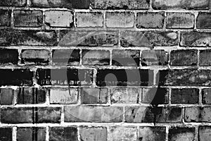 Black and white brickwork background