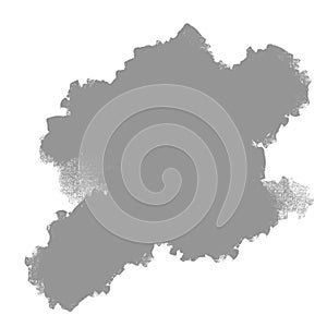 Black and white brush stroke graphic