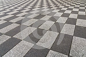 Black and white checkered brick background