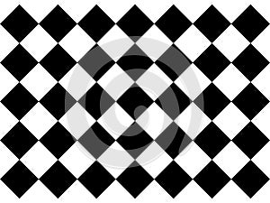 Black and white checkered floor tiles photo