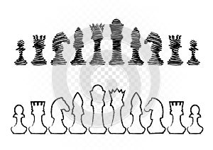 Black and white chess