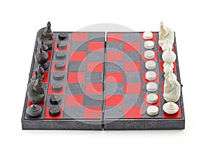 black and white chess with chess board