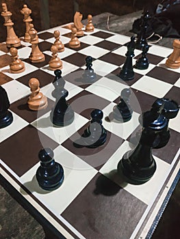 black and white chess competition