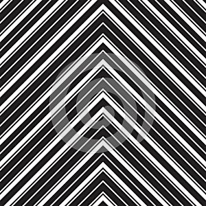 Black and White Chevron Diagonal Stripes seamless pattern background