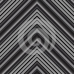 Black and White Chevron Diagonal Stripes seamless pattern background