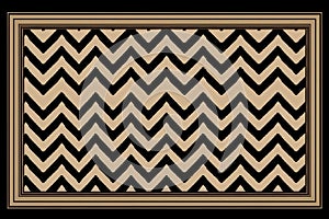 a black and white chevron pattern on a black background
