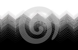 Black and White Chevron Pattern Background