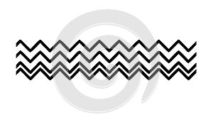 Black And White Chevron Zigzag Pattern Art, vector design Generative AI