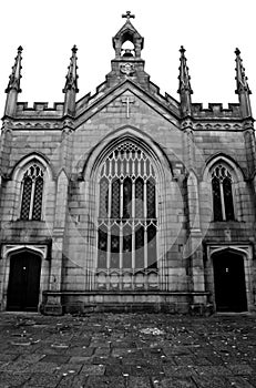 Black and white church