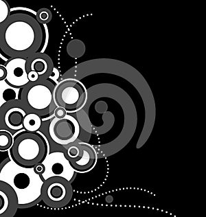 Black and white circles