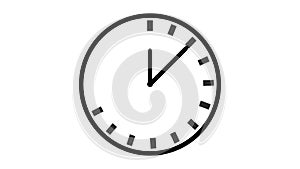 Black and white-colored clock