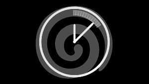 Black and white-colored clock