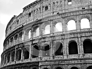 Black and white colosseum