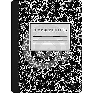 Black and White Composition Book Illustration