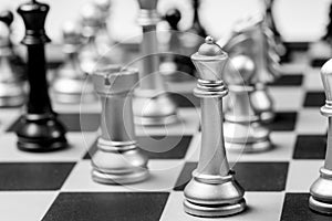 Black and white Computer chess