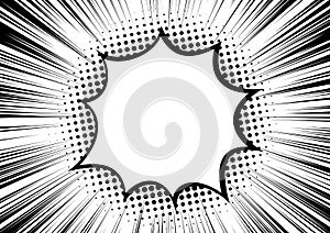 Black-white contrast Background of rays arranged in a circle