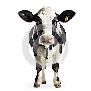 America\'s Cow: A Stunning Portrait In High-key Lighting photo