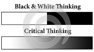 black white critical thinking