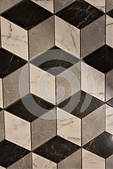 Black and white cube texture