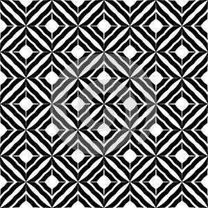 Bianco e nero astratto. astratto a strisce strutturato tribale senza soluzione di continuità modello. vettore bianco e nero 