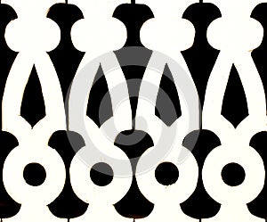 Black and White cutout background pattern