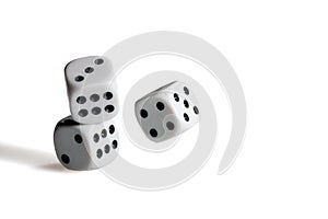 Black and white dices