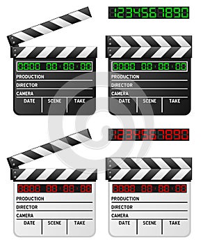 Black & White Digital Movie Clapper