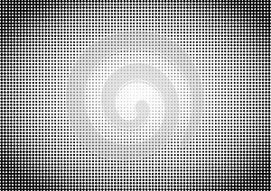 Black and White Dots Seamless Pattern Background