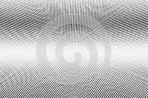 Black and white dotted halftone background. Frequent dotted pattern gradient.