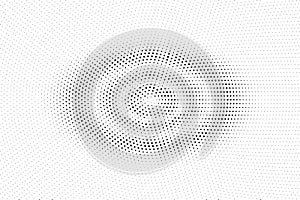 Black and white dotted halftone. Half tone background. Centered oval dotted gradient.