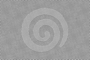 Black and white dotted halftone. Half tone background. Regular frequent dotted pattern.