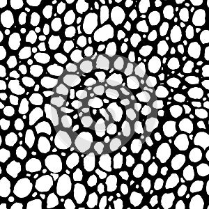 Black and white drawing circles for design and print background. Handmade
