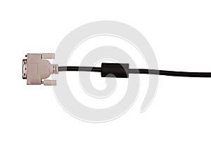 Black and white DVI cable