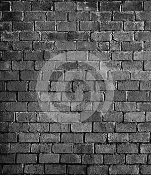 Black and white effect of brick wall for background, illustrations, s, wallpaper, cards.