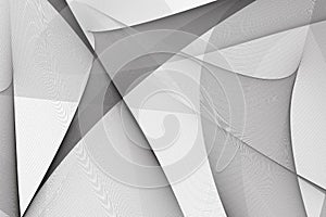 Black and white empty blank  background, header banner template,  thin wavy gray lines,