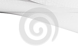 Black and white empty blank vector background, header banner template,  thin wavy gray lines,