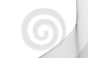 Black and white empty blank vector background, header banner template,  thin wavy gray lines,