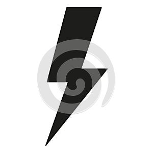 Black and white energy symbol silhouette
