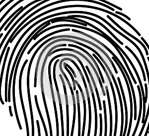 Black and white finger print background