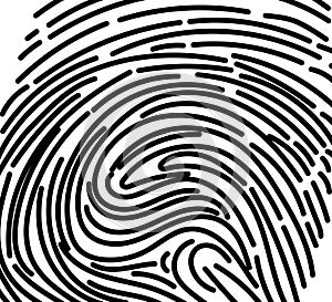 Black and white finger print background